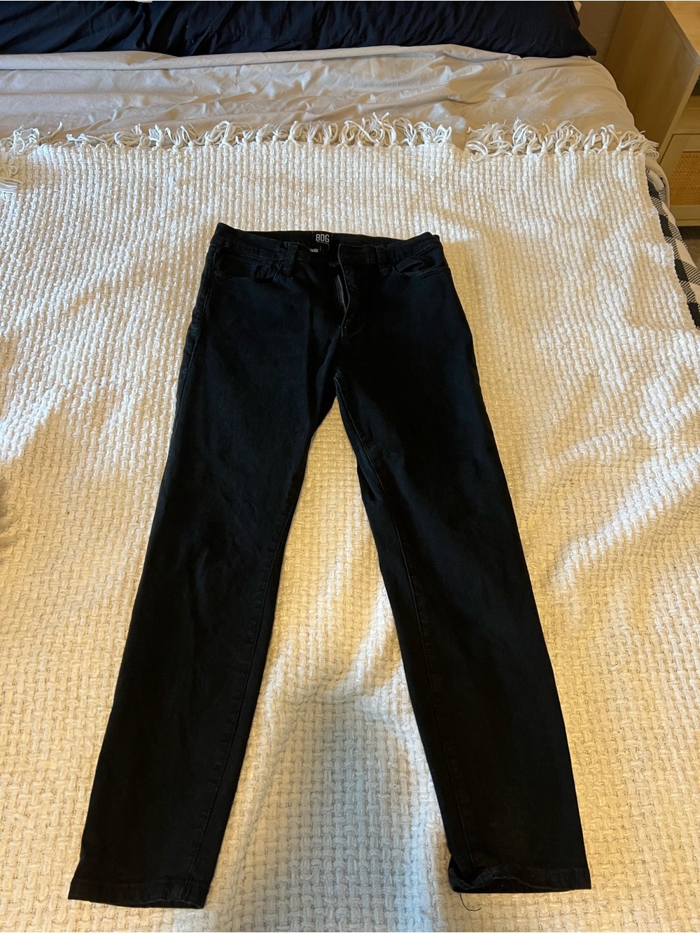 Urban Outfitters Black Twig High-Rise Cropped Jeans